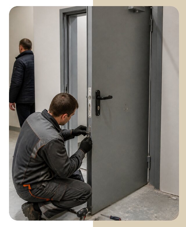 Ремонт противопожарной двери в Новокуйбышевске по цене 6657 р. | ДвериЛегко-Нвб