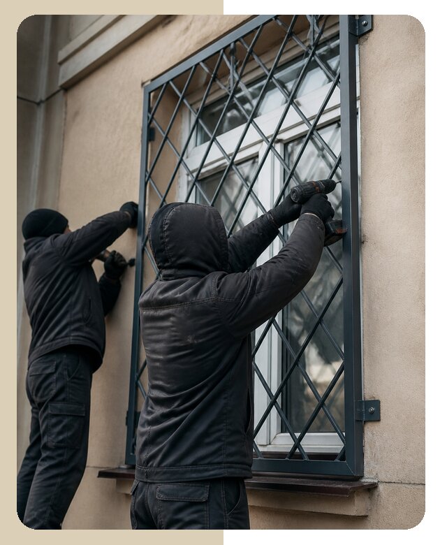 Установка антивандальных решеток на окна в Новокуйбышевске